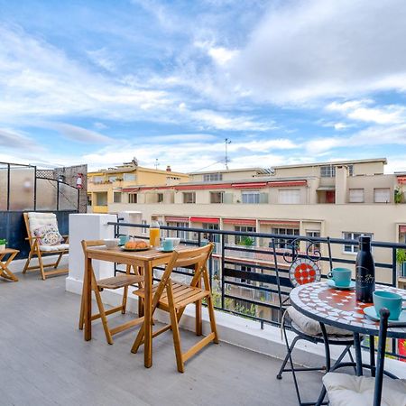 Top Floor Terrace - Dernier Etage Terrasse Cosy Nice Exterior foto