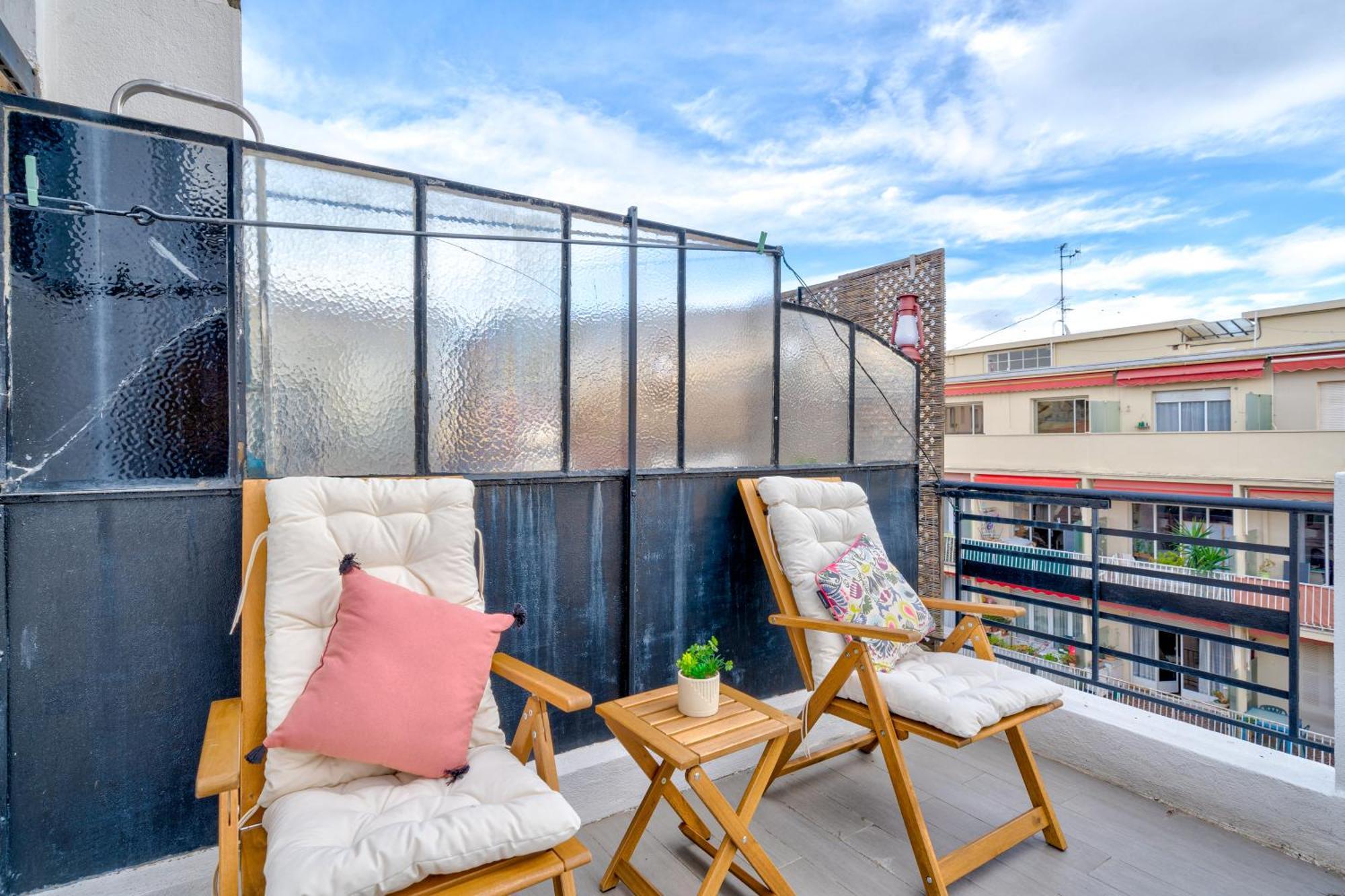 Top Floor Terrace - Dernier Etage Terrasse Cosy Nice Exterior foto