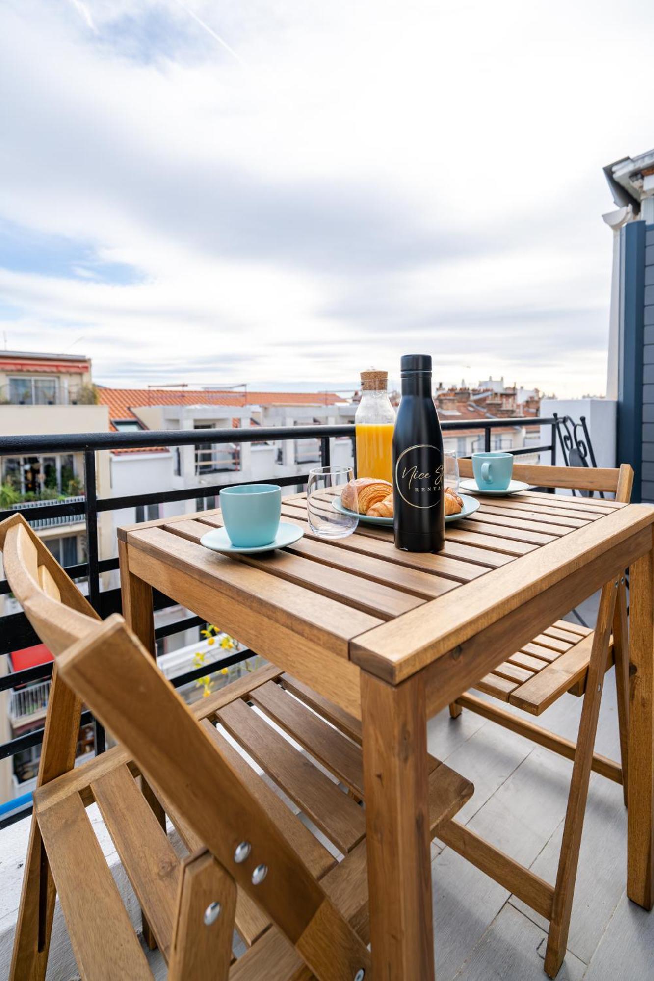 Top Floor Terrace - Dernier Etage Terrasse Cosy Nice Exterior foto